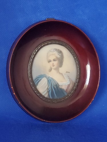 Miniature sur plaque peinte