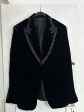 Veste de costume Tom Ford Atticus velours noir taille 52 fabrication suisse