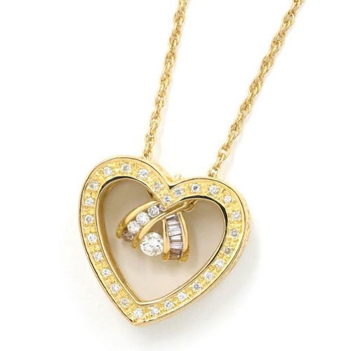 Mikimoto collier cœur - collier, ouvert