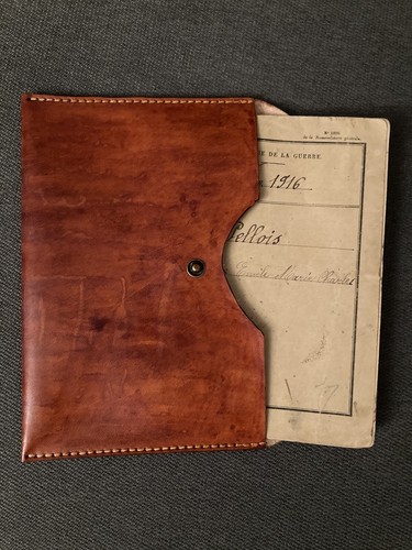 Reproduction étui cuir fauve - reproduction,