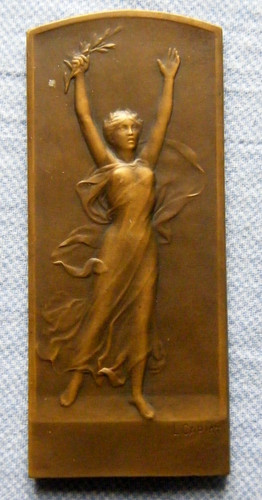 Medaille plaque bronze - medaille,