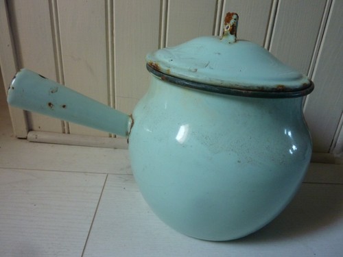 Ancien pot émaillé - ancien,