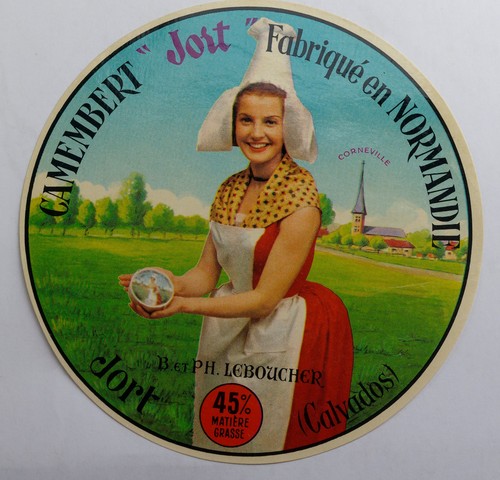 Etiquette ancienne camembert