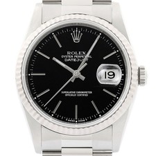 Rolex Datejust Cadran Noir 18K