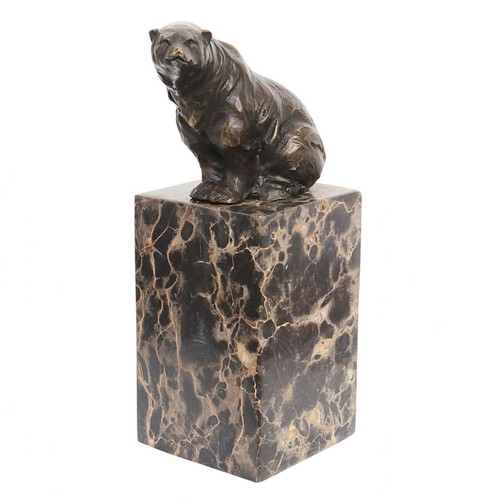 Statue bronze ours - statue,