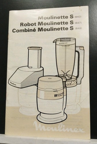 Moulinex notice livre de - notice,