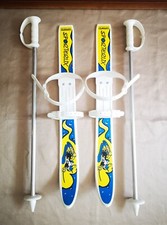 Ancien Vintage Ski Enfant Sporterlix GASPO Made In Austria 57 Cm Avec Bâtons