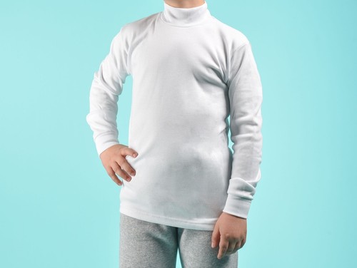 Pull col montant coton - pull, en