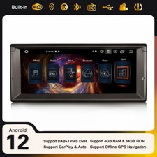10.25" ips 64GO Android 14 CarPlay Navi 8-Cœur GPS Autoradio BMW 5 Série E39 M5
