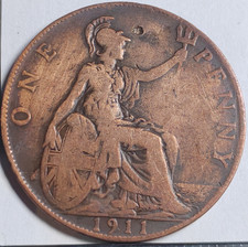 1 Penny George V  1911 Royaume