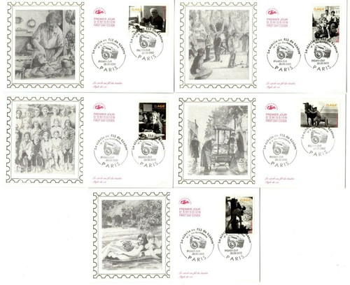 3519 fdc 5 enveloppes - ,