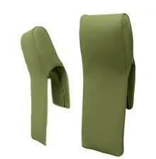 Nuque Appui-Tête Nachrüstkopfstützen Gauche et Droite pour Voiture Ancienne Vert
