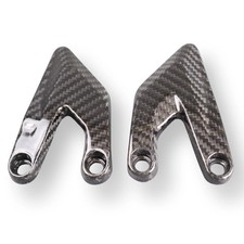 Talonnettes carbone pour KTM Duke 125/390 2024- - Vernis : Brillant ; Trame :