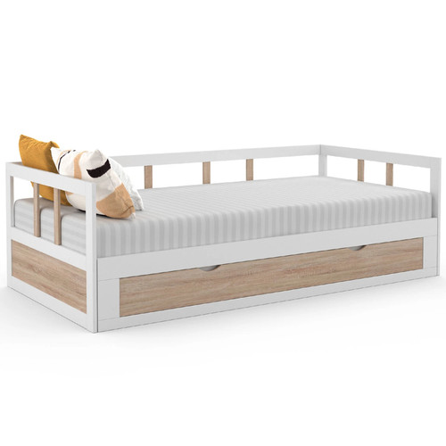 Lit banquette 190 cm zoya - banquette, x