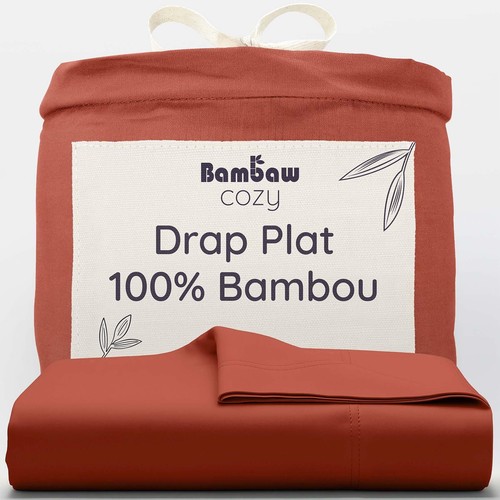 Drap plat bambou - plat,