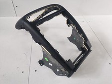 Console Centrale En Cuir Noir