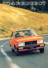 Catalogue brochure Peugeot 104
