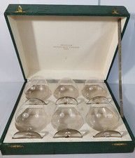 COFFRET ANCIENS VERRES A DIGESTIF COGNAC CRISTALLERIE DE LORRAINE