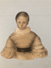 Magnifique Dessin XIXe Crayon