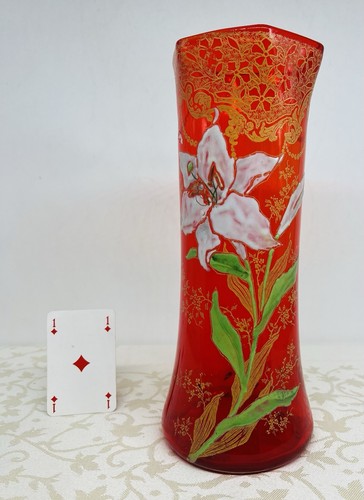 Legras enamelled glass - enamelled,