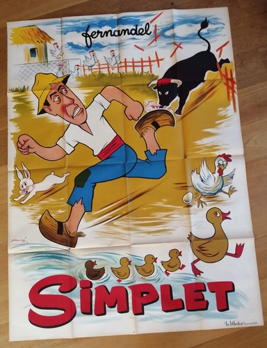 Fernandel simplet affiche - fernandel,