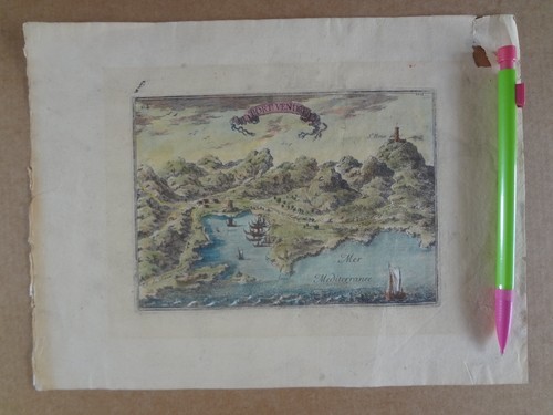 Gravure ancienne port - ancienne, vendre