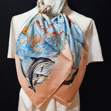 RARE VINTAGE HERMES Écharpe