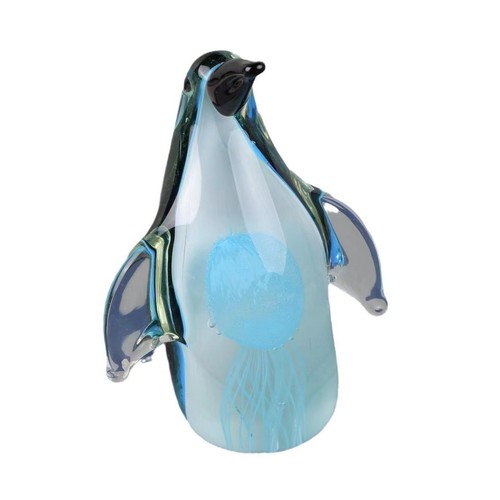 Figurine pingouin verre - figurine, en
