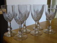 SAINT LOUIS 6 ANCIENS VERRES A