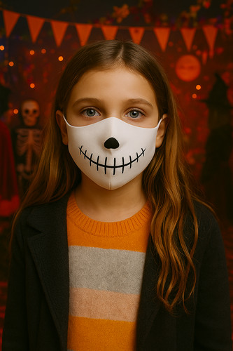 Masque halloween tissu - d'halloween,
