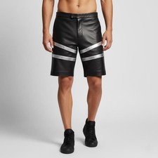 Short décontracté cuir - décontracté, en