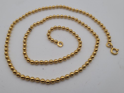 Collier chaîne boules plaqué - boules,
