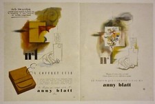 2 Publicités Presse Ancienne 1945 Parfum  Anny Blatt N°1