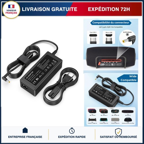 Chargeur 65w 19v 42a - 19v, 3,42a