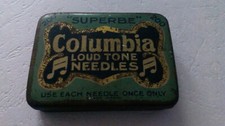 boite columbia  loud tone needles aiguilles lectures 78 tours gramophones phono