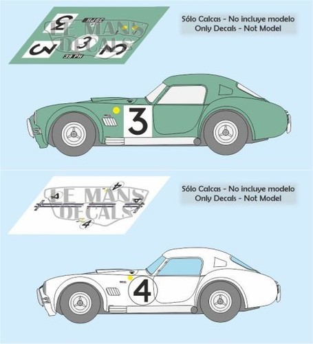 Decals cobra coupe - ac,