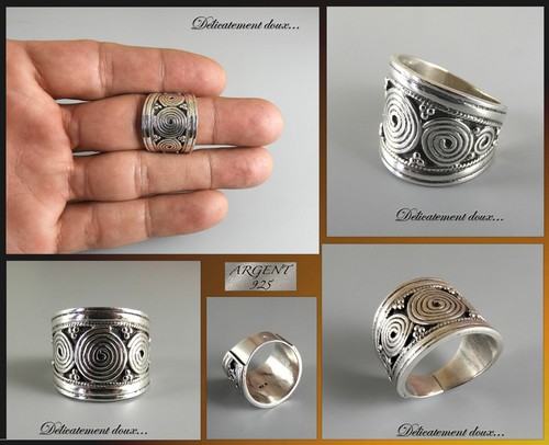 Très belle bague argent - belle, en
