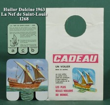 Huilor Dulcine 1963, tôle vernie, la Nef de Saint-Louis 1268 en sachet ouvert