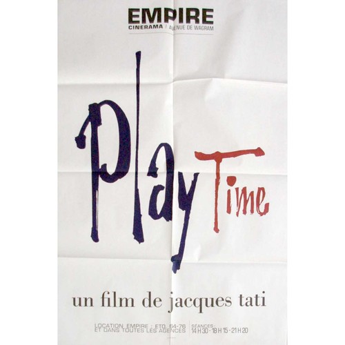 Playtime affiche film - playtime,