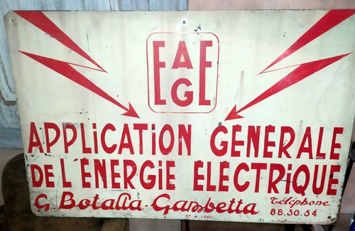 Ancienne plaque tole - plaque, émaillé
