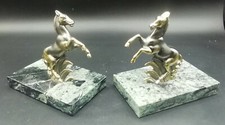 SERRE LIVRES ART DECO REGULE MARBRE cheval 