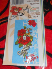 drap de plage velours coton