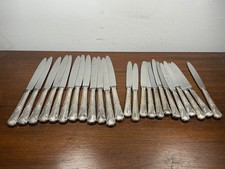 Service 24 Couteaux avec Manche en Métal Argenté (10-45/F19)