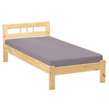 Lit Enfant Bois Massif "Angel" 90x200cm Naturel