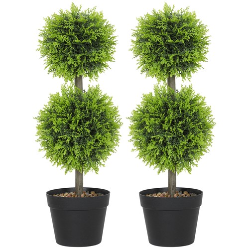 Homcom lot plantes - lot, 2