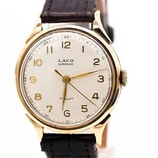 Laco Montre Ref. 16841 Acier 585/14K Or Jaune Automatique 34Mm Croco