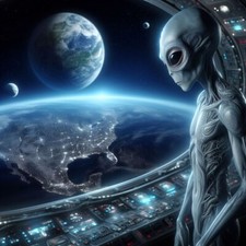 Plaque métal    ovni ufo