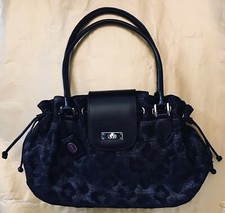 Sac à Main Tissu Noir et Cuir Noir de Mac Douglas - Très bel état