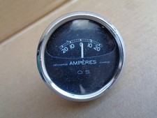Occasion ancien manomètre ampèremètre  OS  20/20 pour automobile ancienne  .