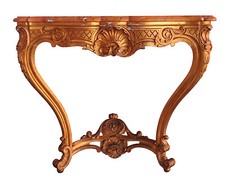 console bois doré de style